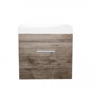 Berge White Oak Mini Wall Hung 500 Vanity Cabinet Only